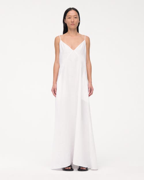 Shop Another Tomorrow Seamed Slip Dress In White