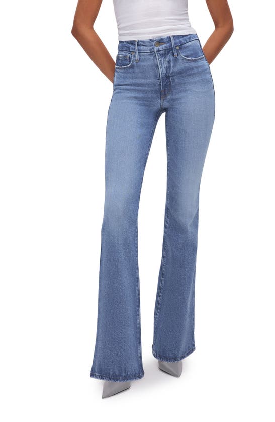 Shop Good American Good Classic Slim Bootcut Jeans In Indigo627