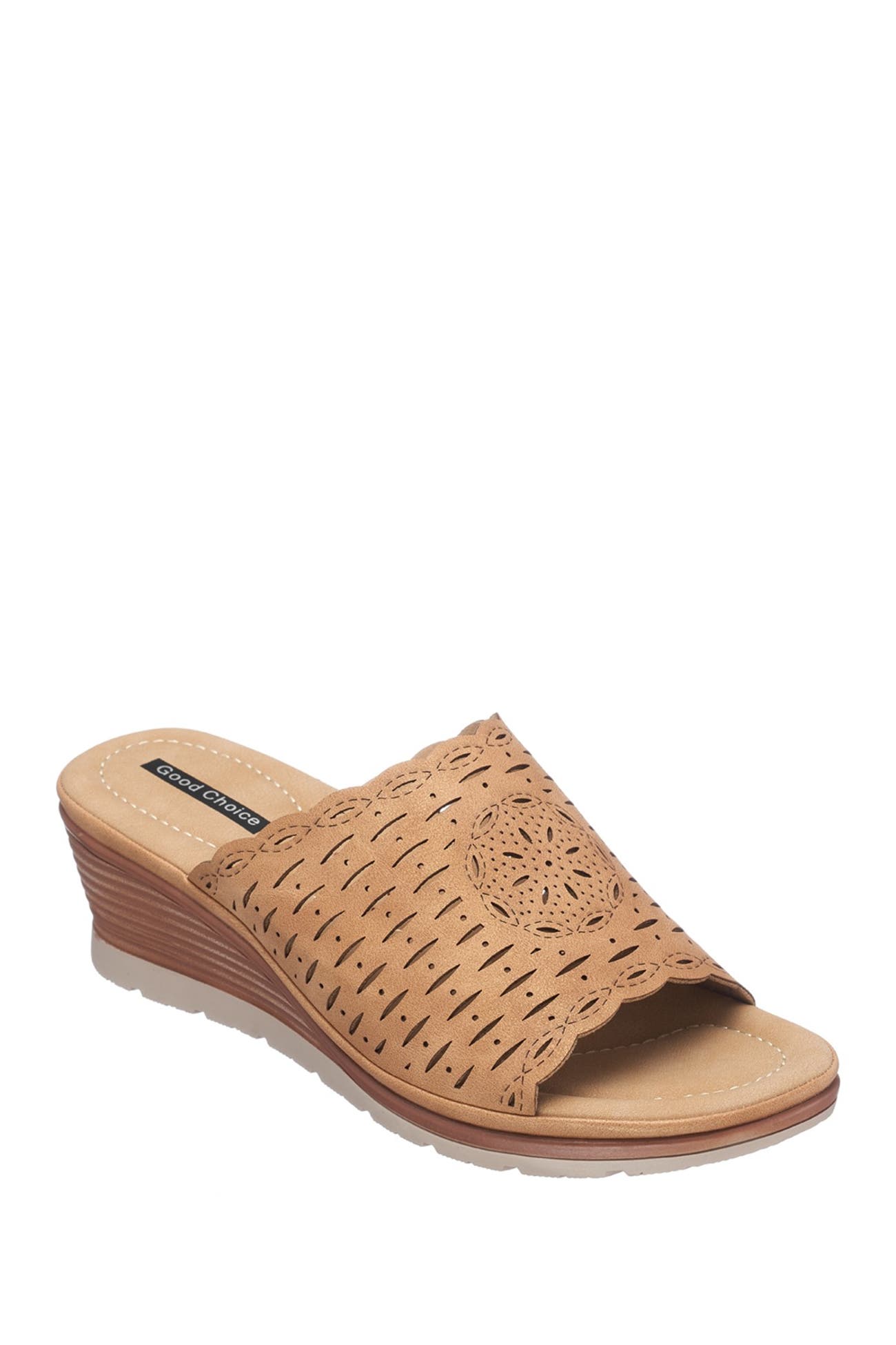 GC Shoes Maddy Laser Cut Wedge Mule Nordstrom Rack