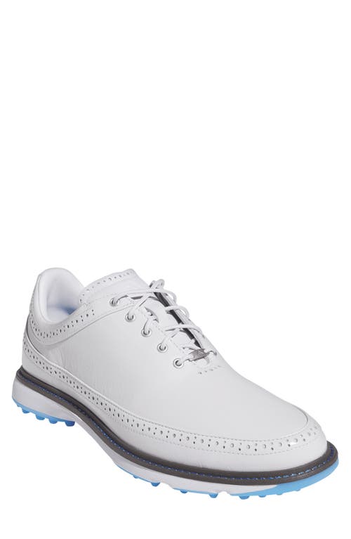 Shop Adidas Golf Mc80 Spikeless Golf Shoe In Grey/silver/blue Burst