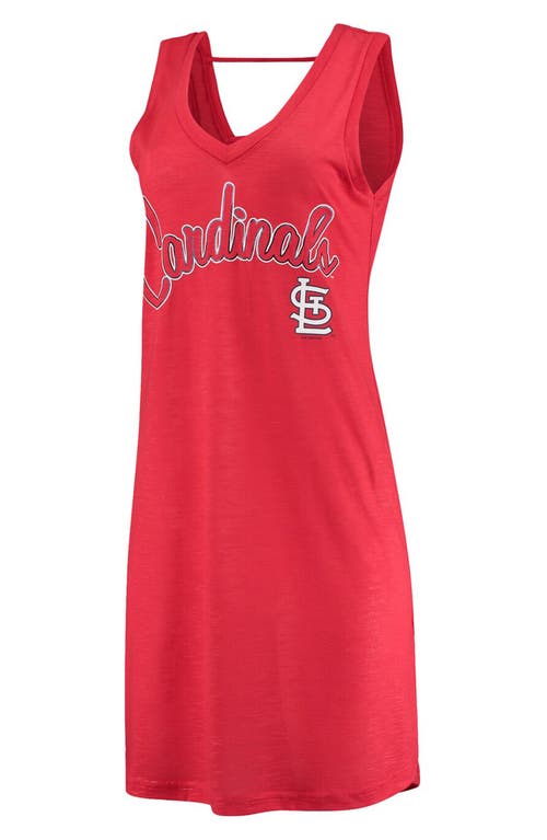 Women's G-III 4Her by Carl Banks Heathered Red St. Louis Cardinals Swim  Cover-Up Dress in Heather Red