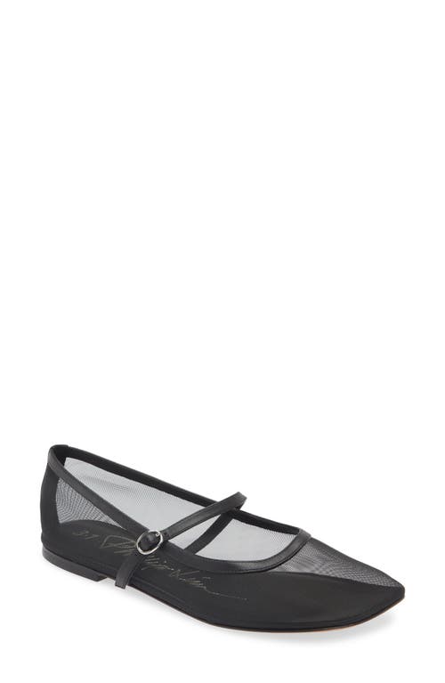 3.1 Phillip Lim Mesh Mary Jane Flat in Black 