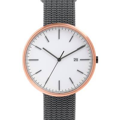 Uniform Wares M-Line Mesh Bracelet Watch, 40Mm