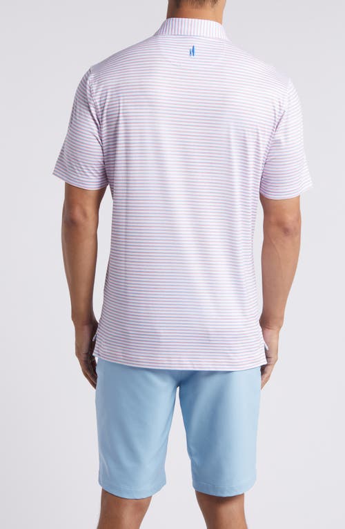 Shop Johnnie-o Warwick Stripe Prep-formance Polo In Maliblu