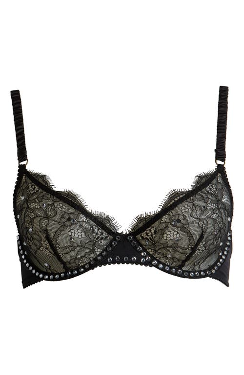 Romeo Diamante Underwire Bra in Black