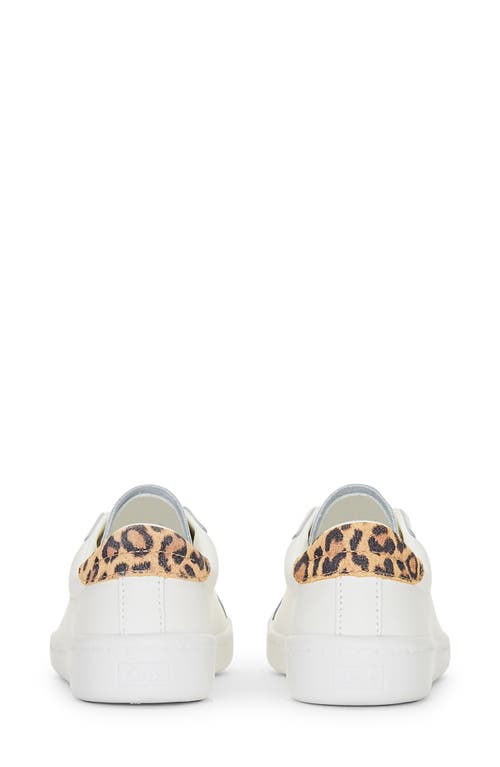 Shop Keds ® Ace Leo Leather Sneaker In White/tan