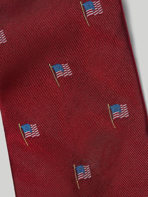 Shop Robert Talbott Robert American Flag Necktie In Red