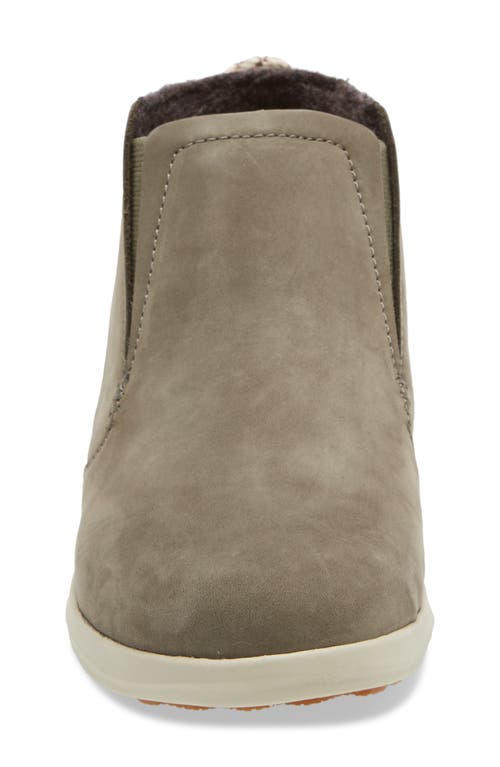 Shop Olukai Hawai'iloa Manu Hope Sneaker Boot In Dusty Olive/cloud Leather