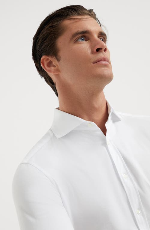 Shop Brunello Cucinelli Basic Fit Shirt In White