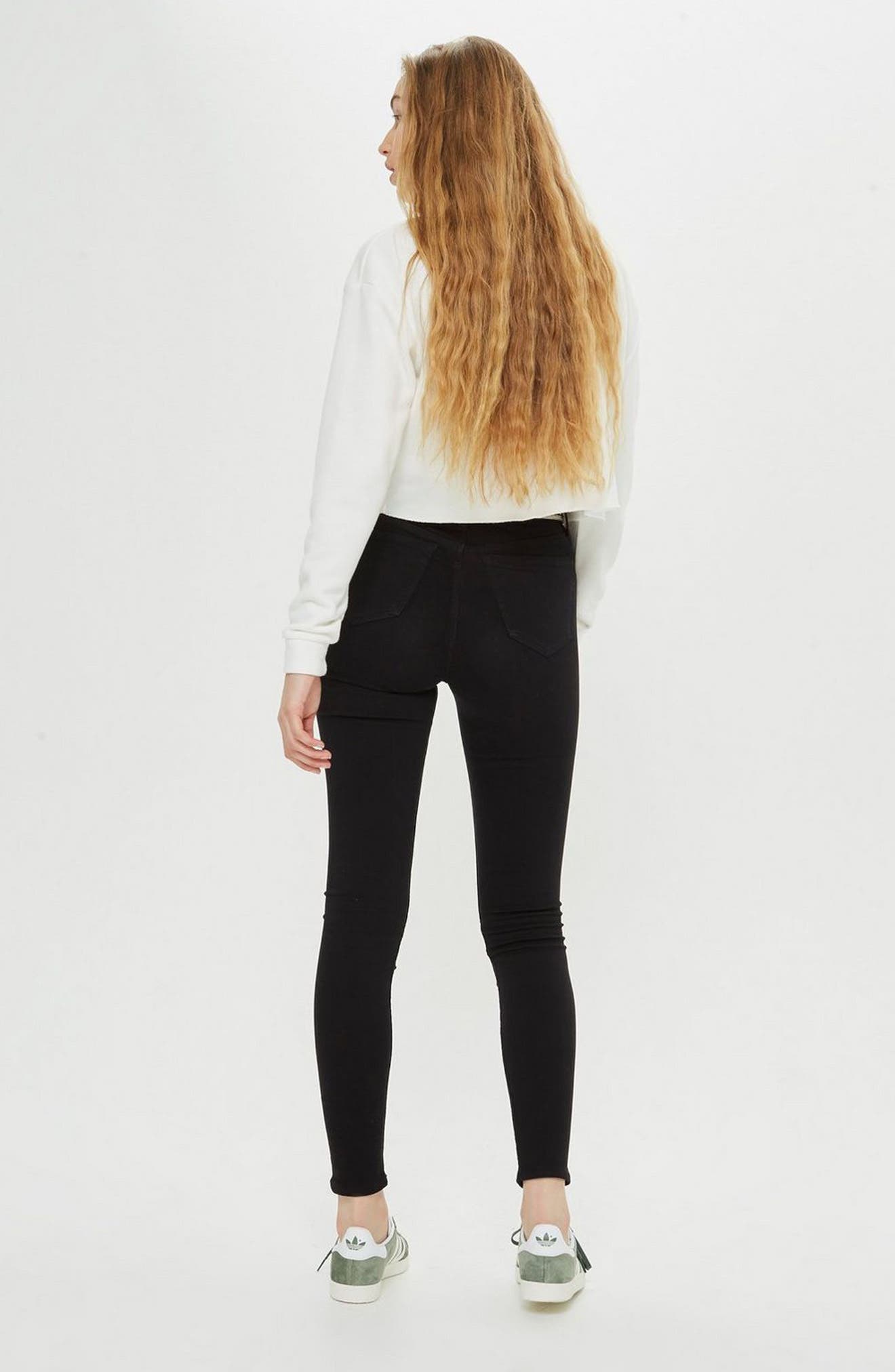 Topshop Jamie Petite Black Jeans 