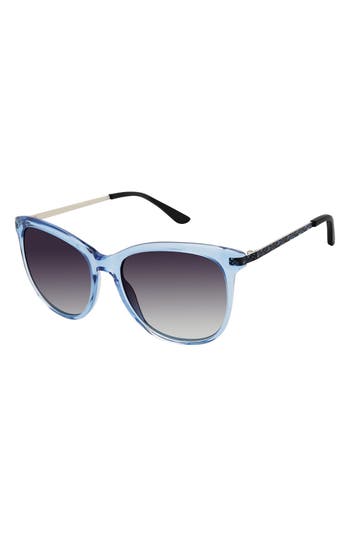 Isaac Mizrahi New York 55mm Square Sunglasses In Blue