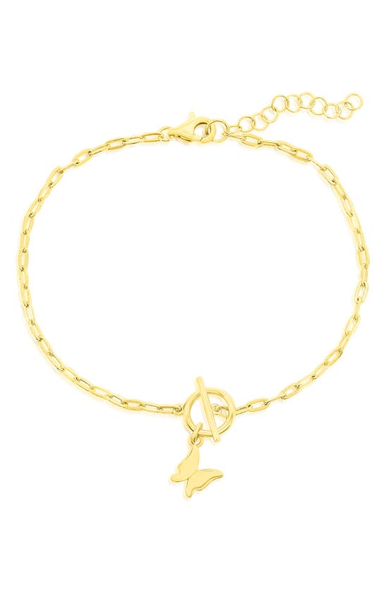 Simona Charm Bracelet In Gold Butterfly