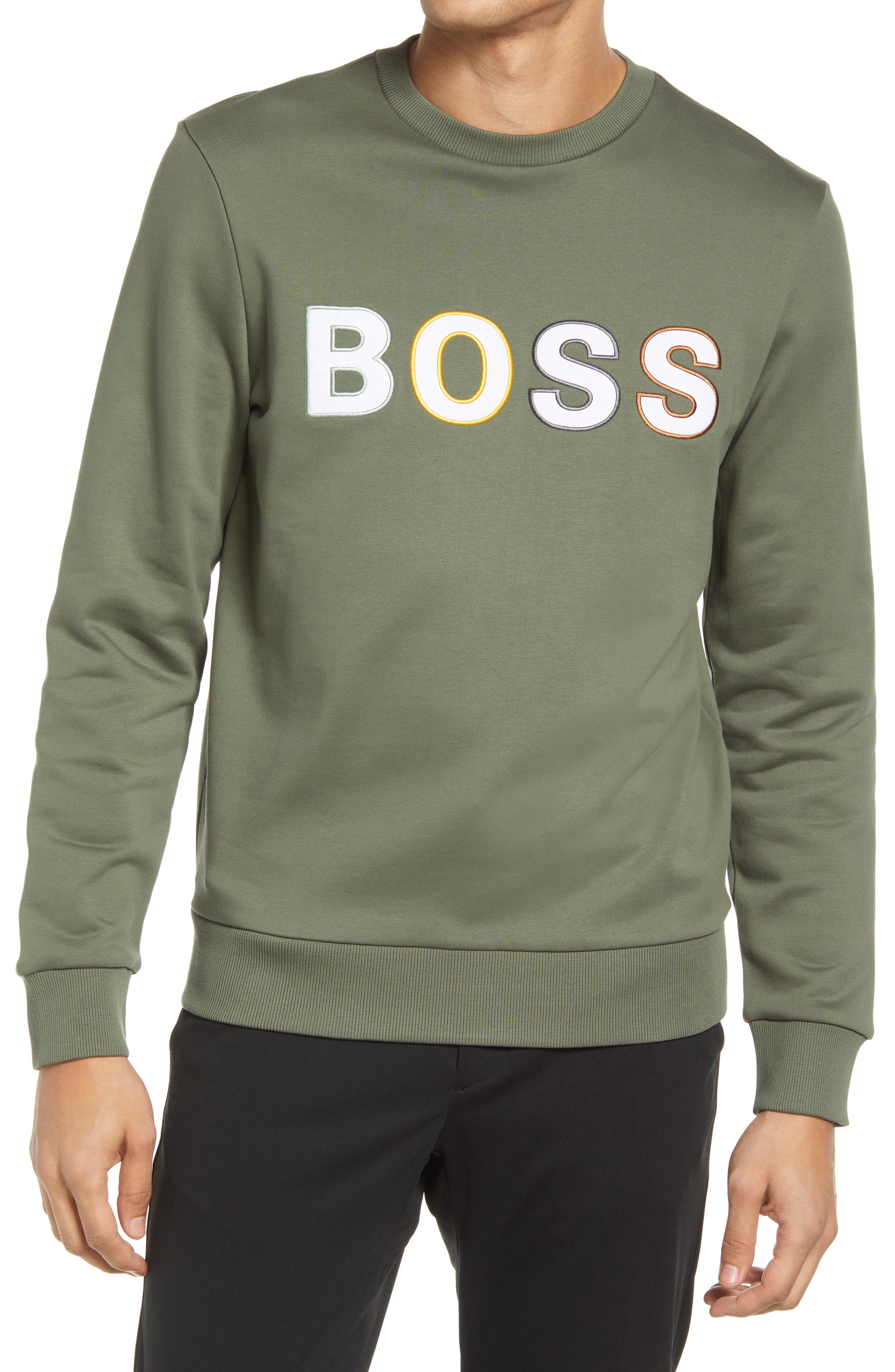 boss crew neck sweatshirt