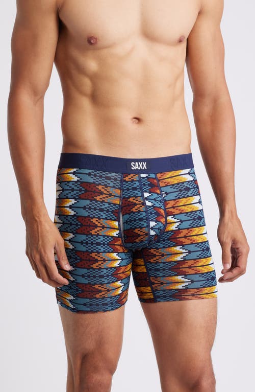 SAXX Vibe Xtra Super Soft Boxer Briefs in Arrowhead-Storm Blue 