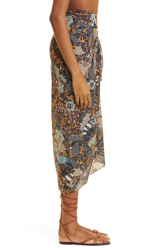 ULLA JOHNSON PAZ FLORAL COVER-UP PAREO