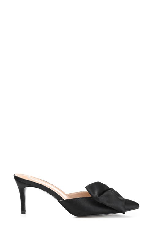 Shop Journee Collection Tiarra Bow Mule In Black