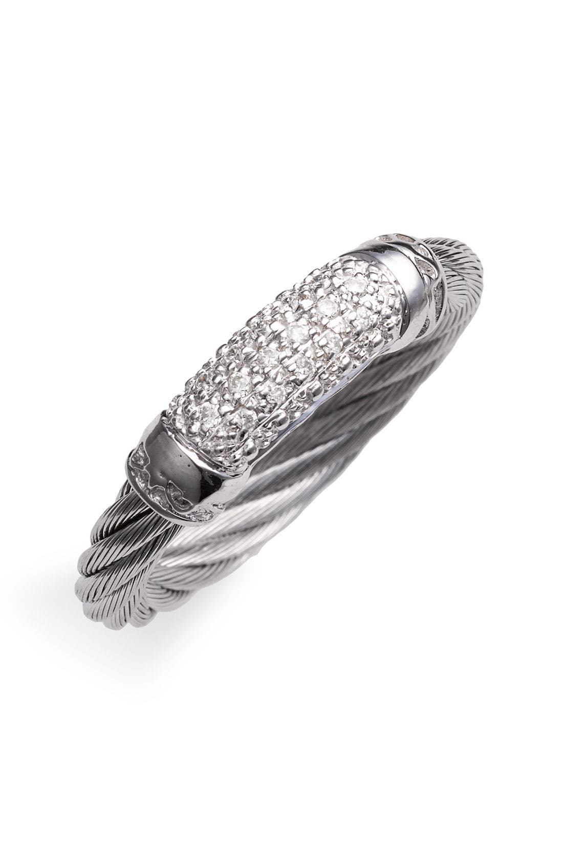 small diamond stacking ring