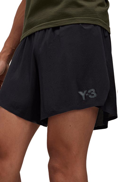 Shop Y-3 Running Shorts In Black