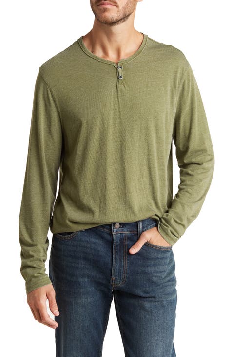 Men's Green Henley Shirts