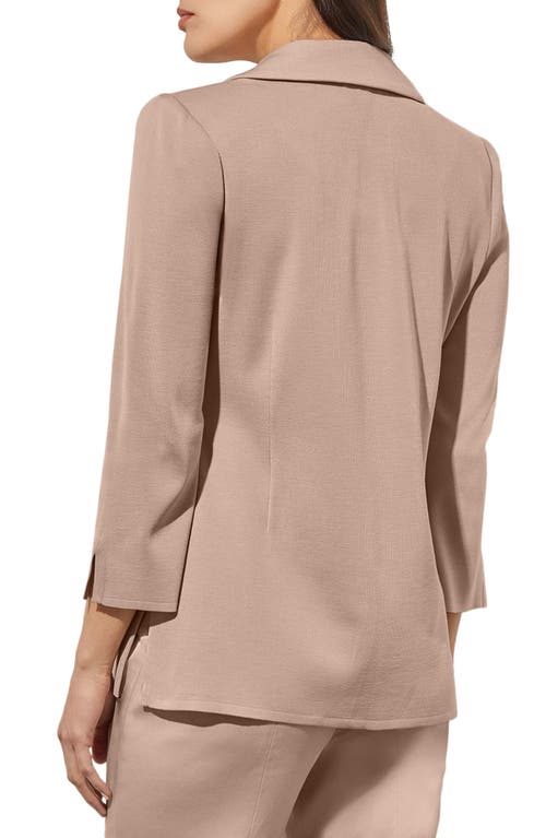 Ming Wang One-button Knit Blazer In Java