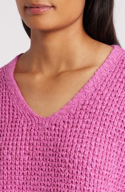 Shop Eileen Fisher Organic Cotton Sweater In Tulip