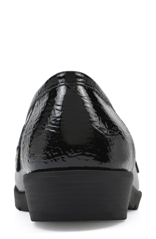 Cliffs By White Mountain Galeena Buckle Kiltie Loafer In Black Patent