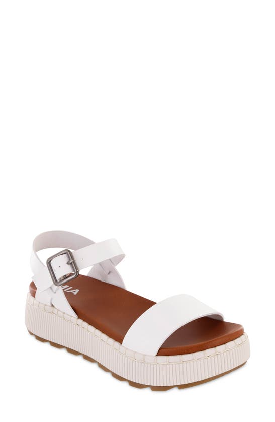 Shop Mia Hayley Platform Sandal In White