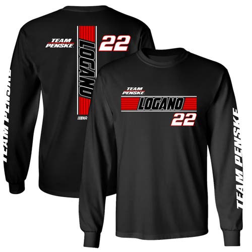 Men's Team Penske Black Joey Logano Lifestyle Long Sleeve T-Shirt