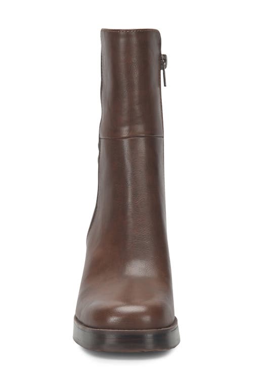 Korks Moergan Side Zip Boot In Dark Brown