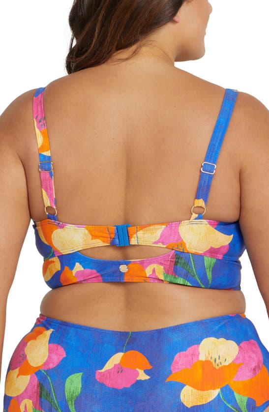 Shop Artesands Au Contraire Cezanne D- & Dd-cup Underwire Bikini Top In Blue