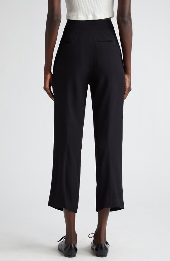 Bite Studios Cheval Crepe Crop Pants In Black