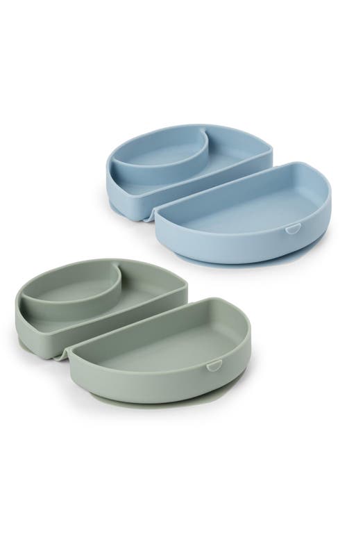 Miniware Set of 2 Silifold Portable Plates in Sage/Chickory at Nordstrom