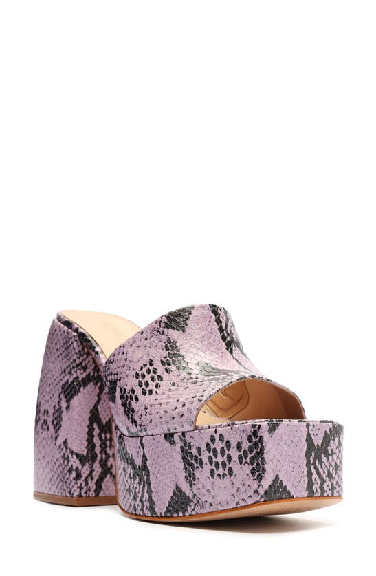 Schutz Aretha Platform Sandal In Purple