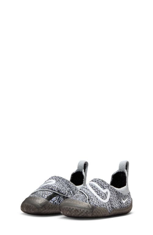 Shop Nike Kids' Swoosh 1 Sneaker In Black/white/wolf Grey