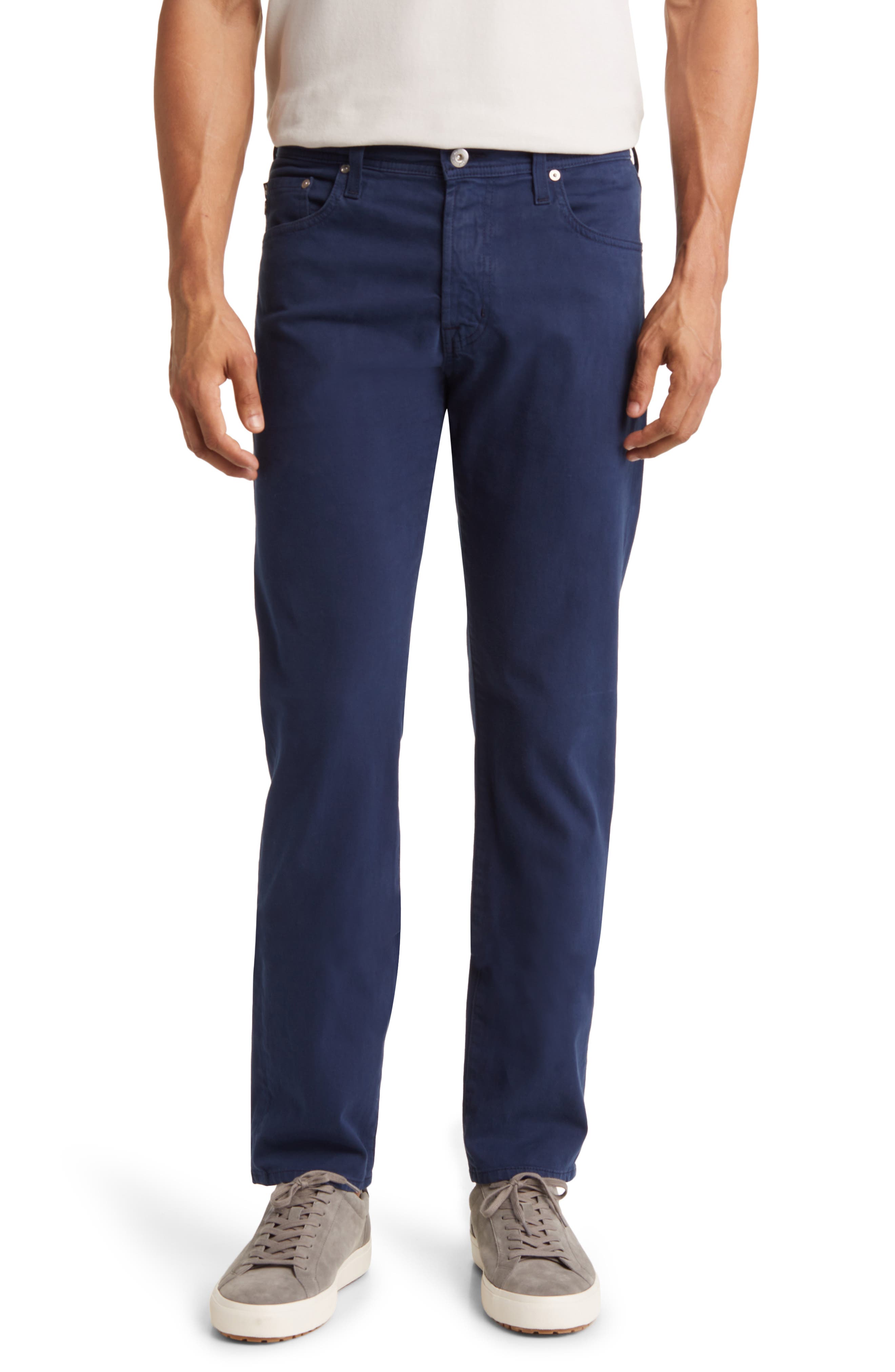 AG Tellis Sueded Stretch Sateen Slim Leg Pants | Nordstromrack