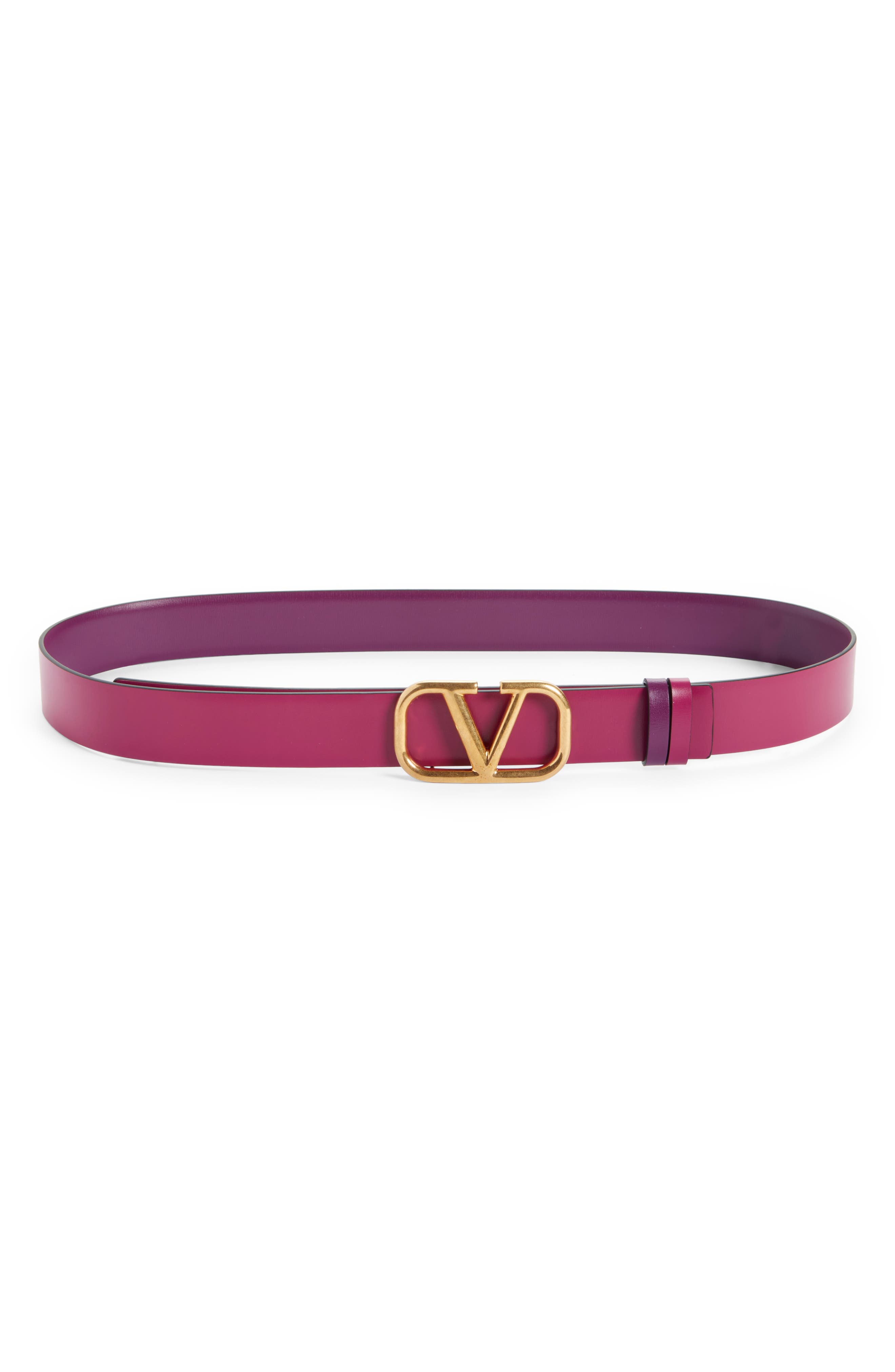 purple designer belt