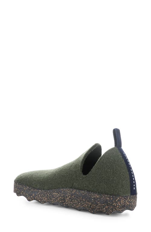 Shop Asportuguesas By Fly London City Sneaker In 041 Military Green Tweed/felt