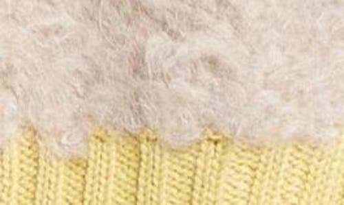 Shop Eckhaus Latta Teddy Alpaca Blend Cardigan In Daffodil