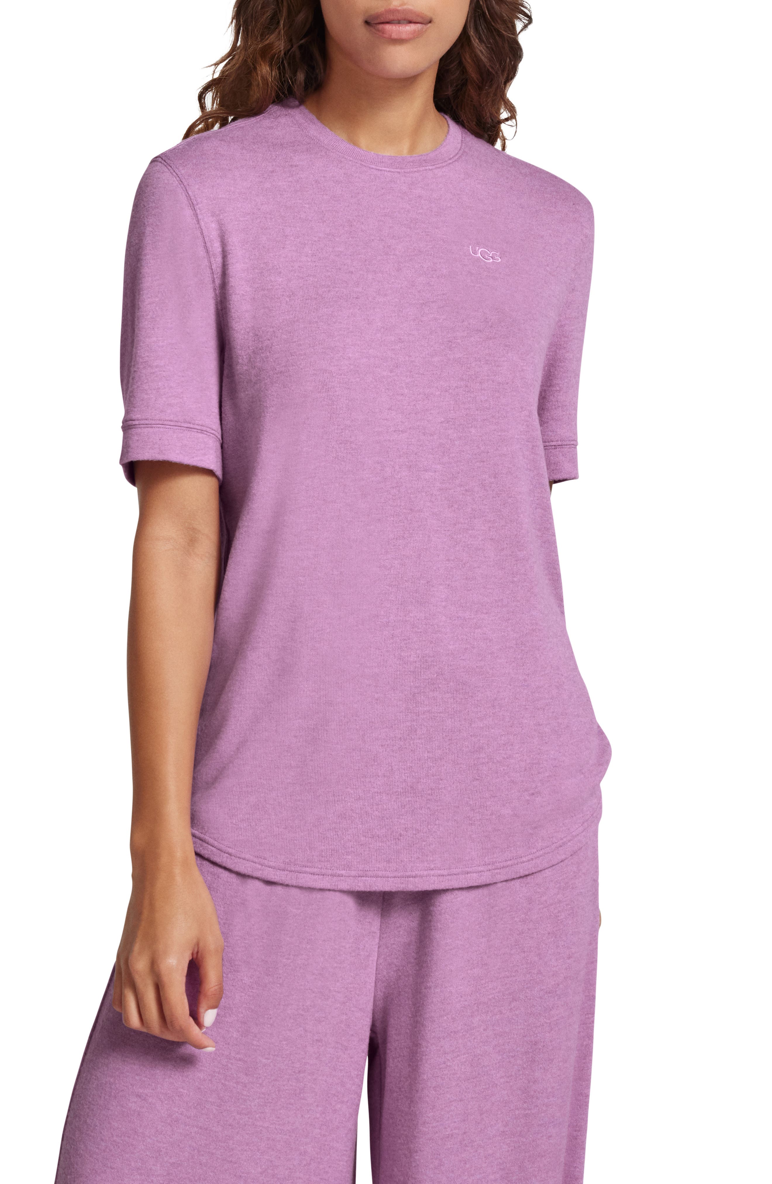 Sleeper semi-sheer pyjama shirt - Purple