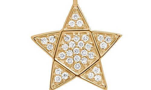 Bony Levy Pavé Diamond Star Pendant Necklace In 18k Yellow Gold