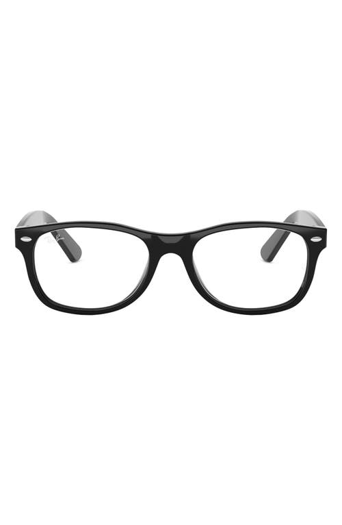 Ray-Ban 52mm Optical Glasses in Shiny Black at Nordstrom