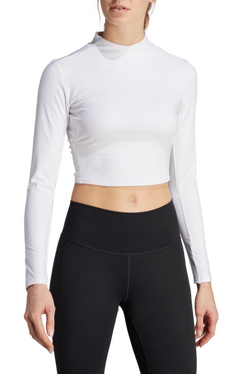 Twist Cutout Back Crop Yoga Top