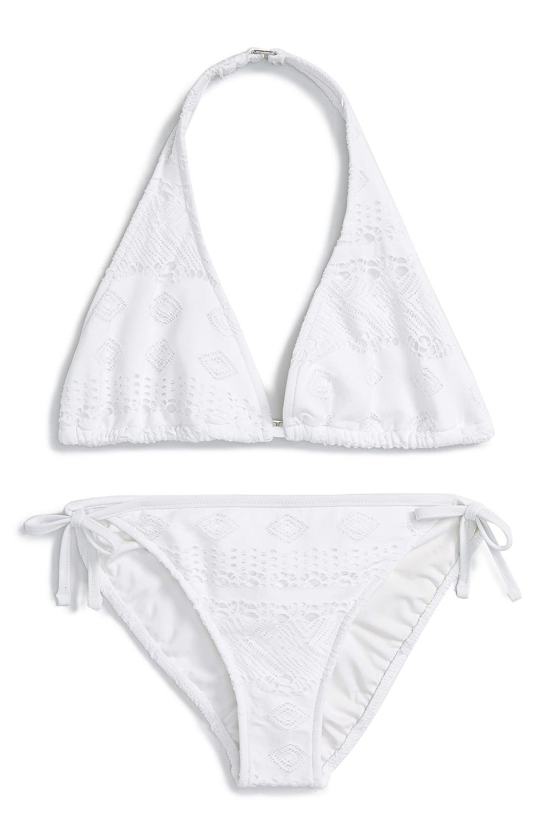 Ralph Lauren Crochet TwoPiece Swimsuit (Toddler Girls, Little Girls & Big Girls) Nordstrom