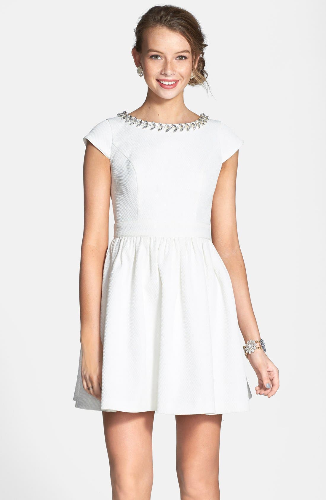 nordstrom white dresses juniors