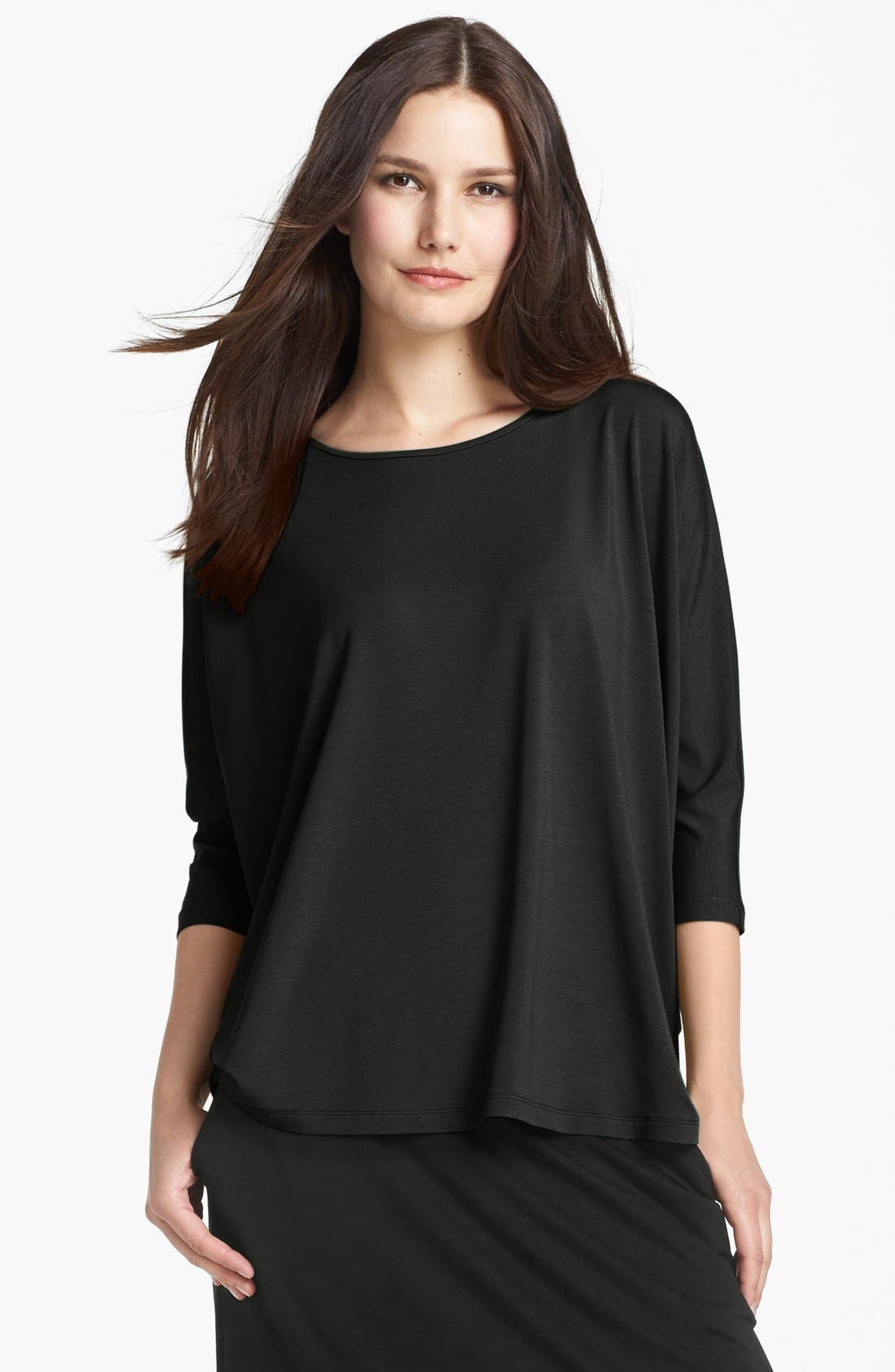 Eileen Fisher Ballet Neck Jersey Top Nordstrom