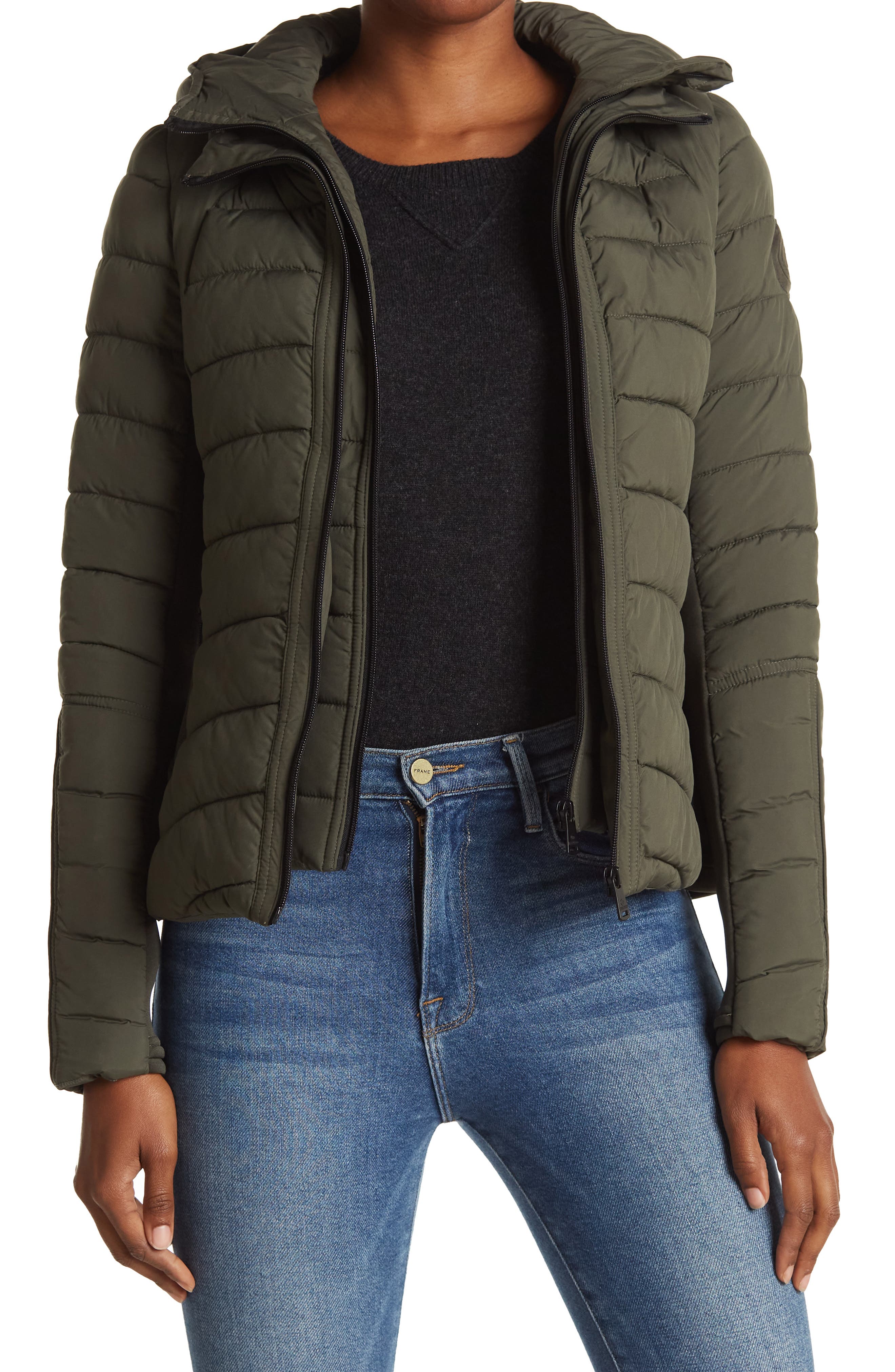 bernardo quilted water repellent jacket