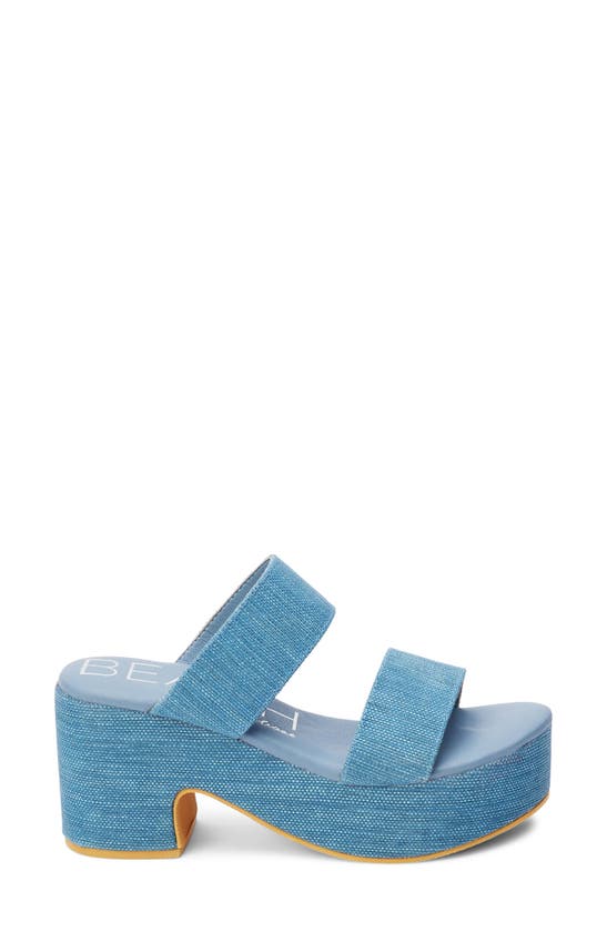 Shop Coconuts By Matisse Ocean Ave Espadrille Platform Slide Sandal In Denim