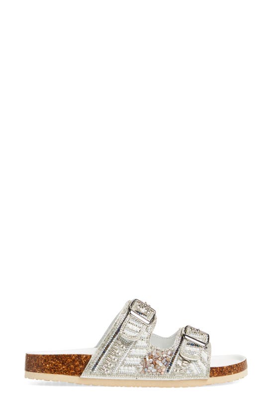 Shop Azalea Wang Romilly Flatform Slide Sandal In White