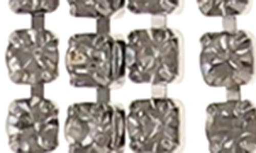 Shop Olivia Welles Glitzy Tassel Earrings In Silver/multi