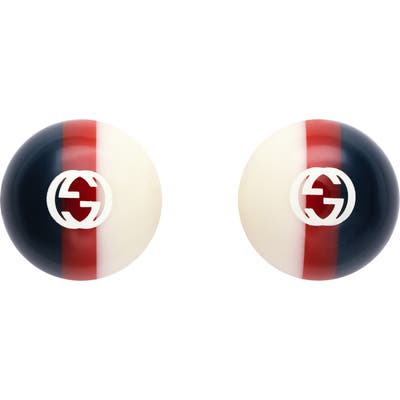 Gucci Stripe Stud Earrings